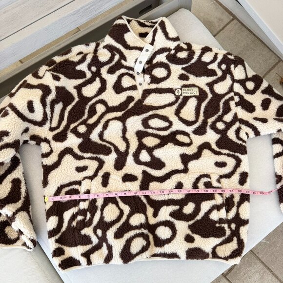 New Parks Project Urban Outfitters Geysers Trail Fleece Pullover Jacket Brown M - Picture 4 of 8